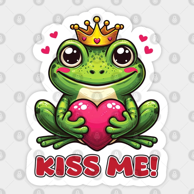 Frog Prince 65 Sticker by Houerd
